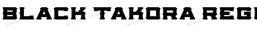 Black Takora Regula字体转换